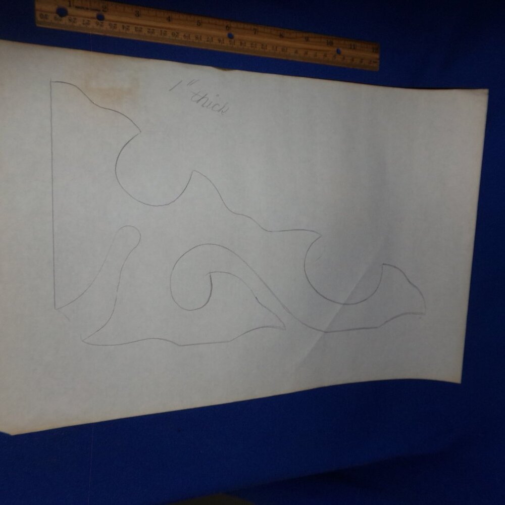 Handmade Woodworking Scroll Design Pattern - Picture 4 of 4